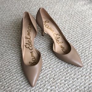 Sam Edelman Hensen D’Orsay Nude Leather Pump 9